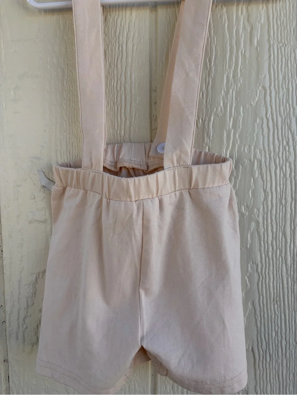 Cream Suspender Shorts with Yellow & Brown Floral Bodysuit - Girls Bottoms 2T/3T